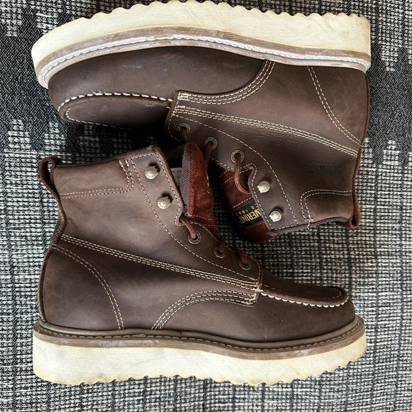 WORN ONCE! Wolverine Men's Loader 6 " Soft Toe Wedge Work Boot - Picture 3 of 11